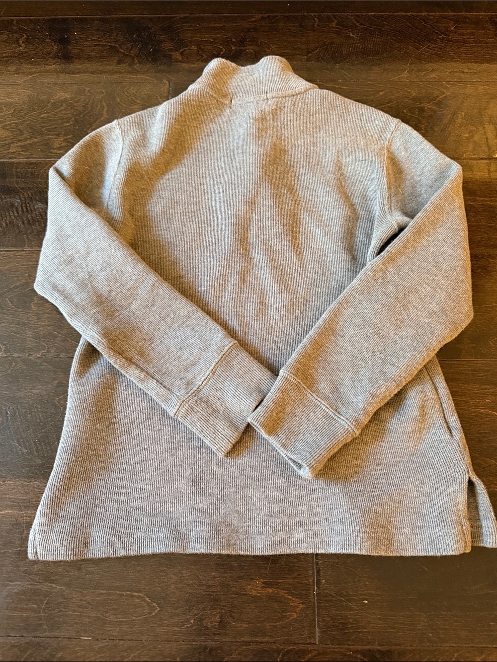 Polo by Ralph Lauren Gray Quarter-Zip Sweater with Red Pony size 8 boys - Picture 6 of 8